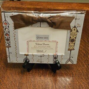 Sarah Watts Fabric Photo Frame 4"x 6" Handmade in USA